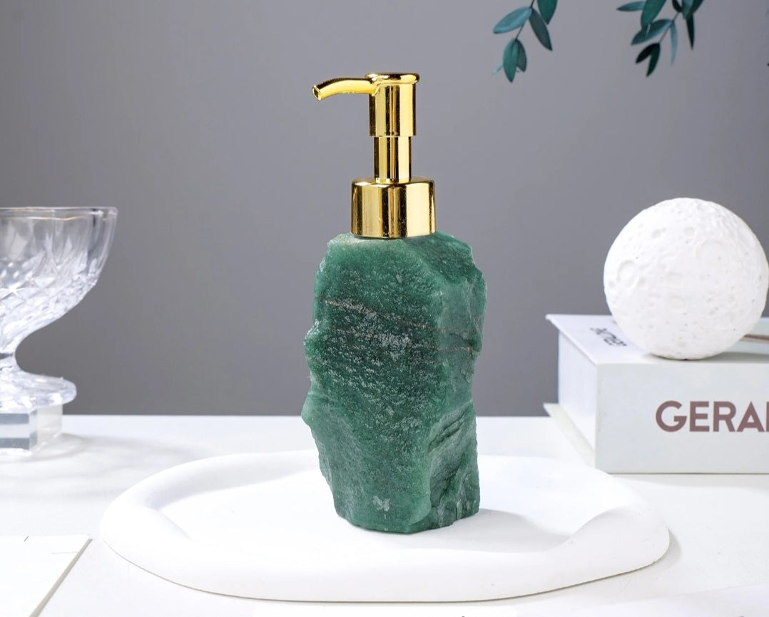 Natural Crystal & Gemstone Pump Bottles