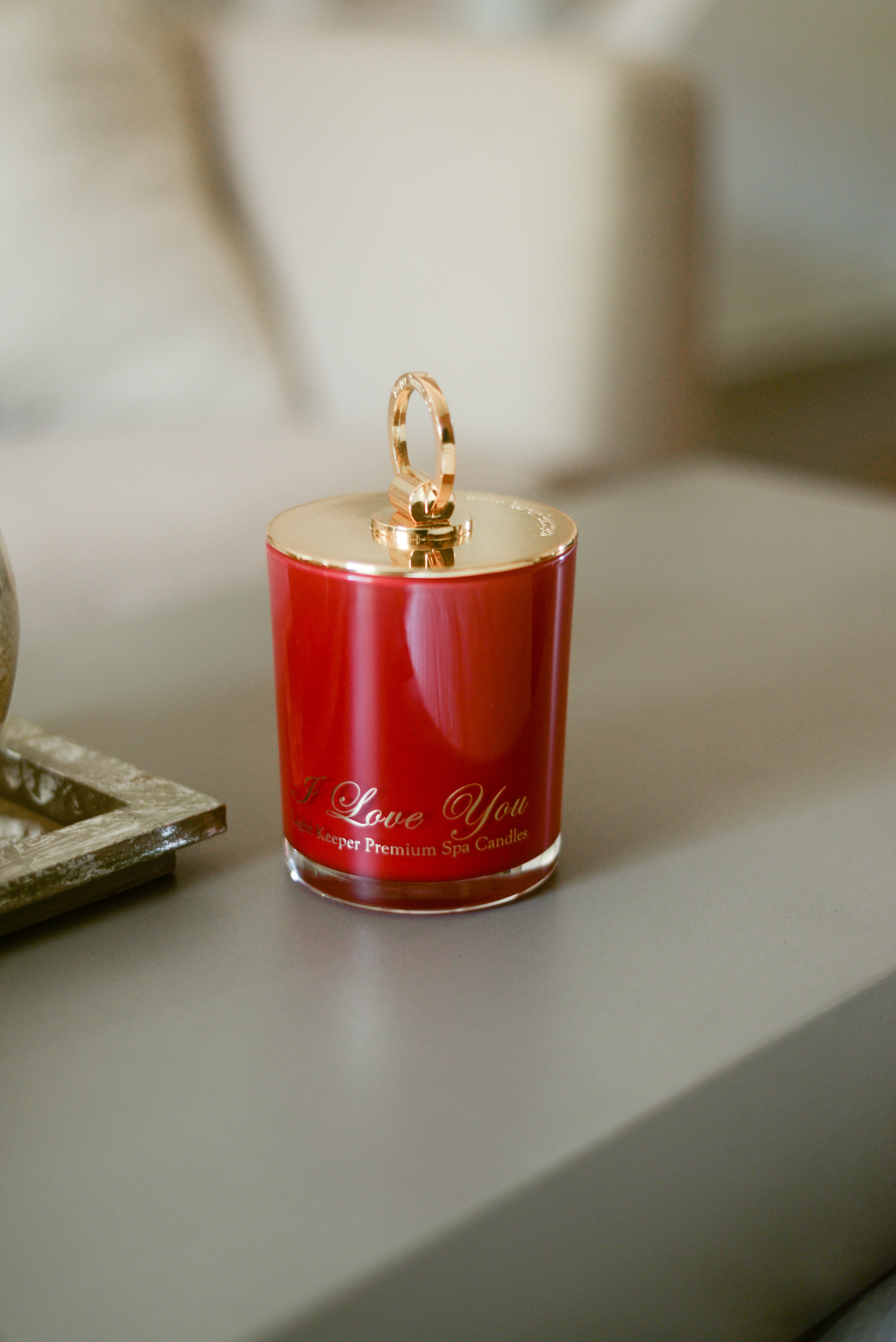 Premium Satin- Soy Spa Candle -I Love You
